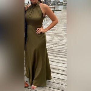 BHLDN high neck bridesmaids dress